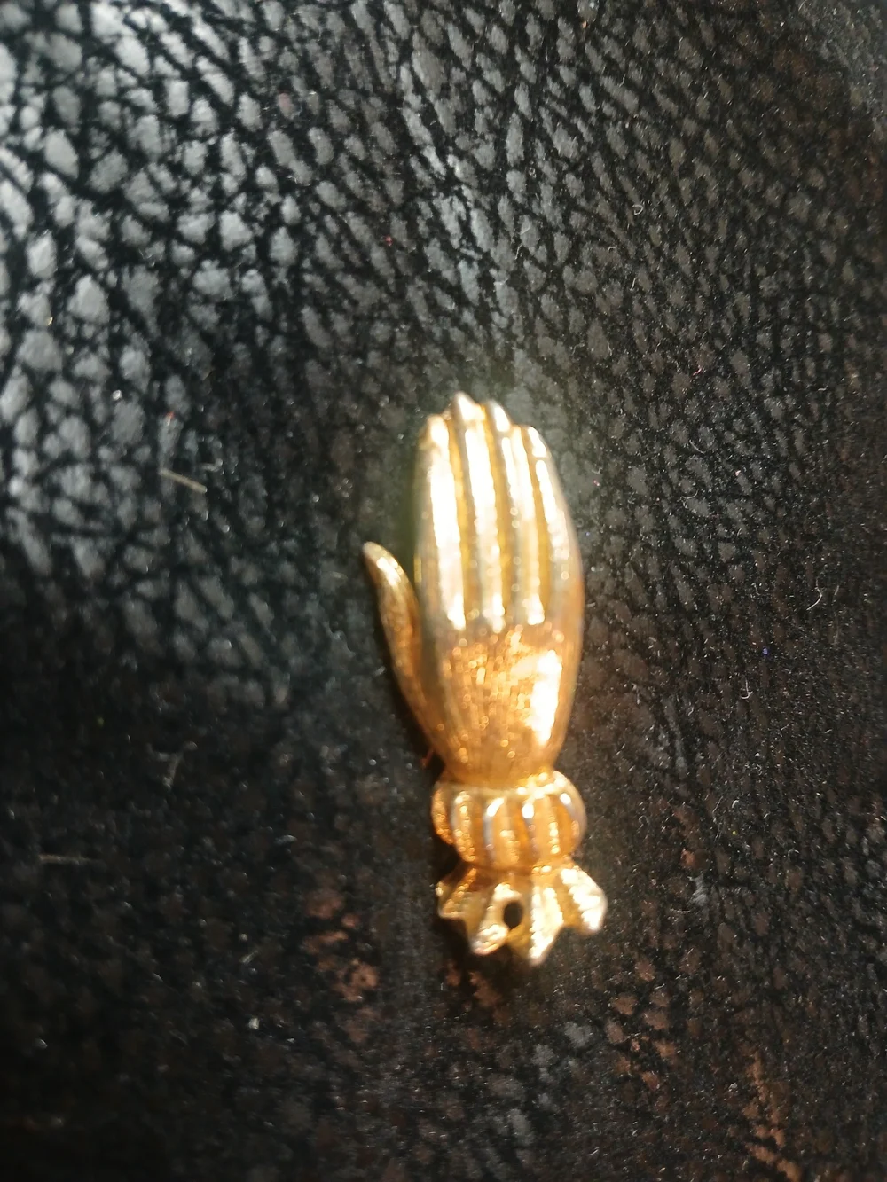 Gold Hand Charm Pendant - Decorative Metal Accent